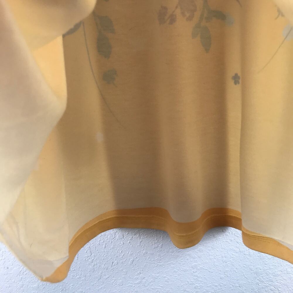 Soft Surroundings Delphina Tunic Sweater Floral Longline Pullover Yellow Size XL - Picture 6 of 15